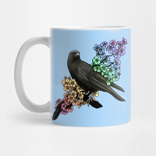 Crow in Rainbows Mug